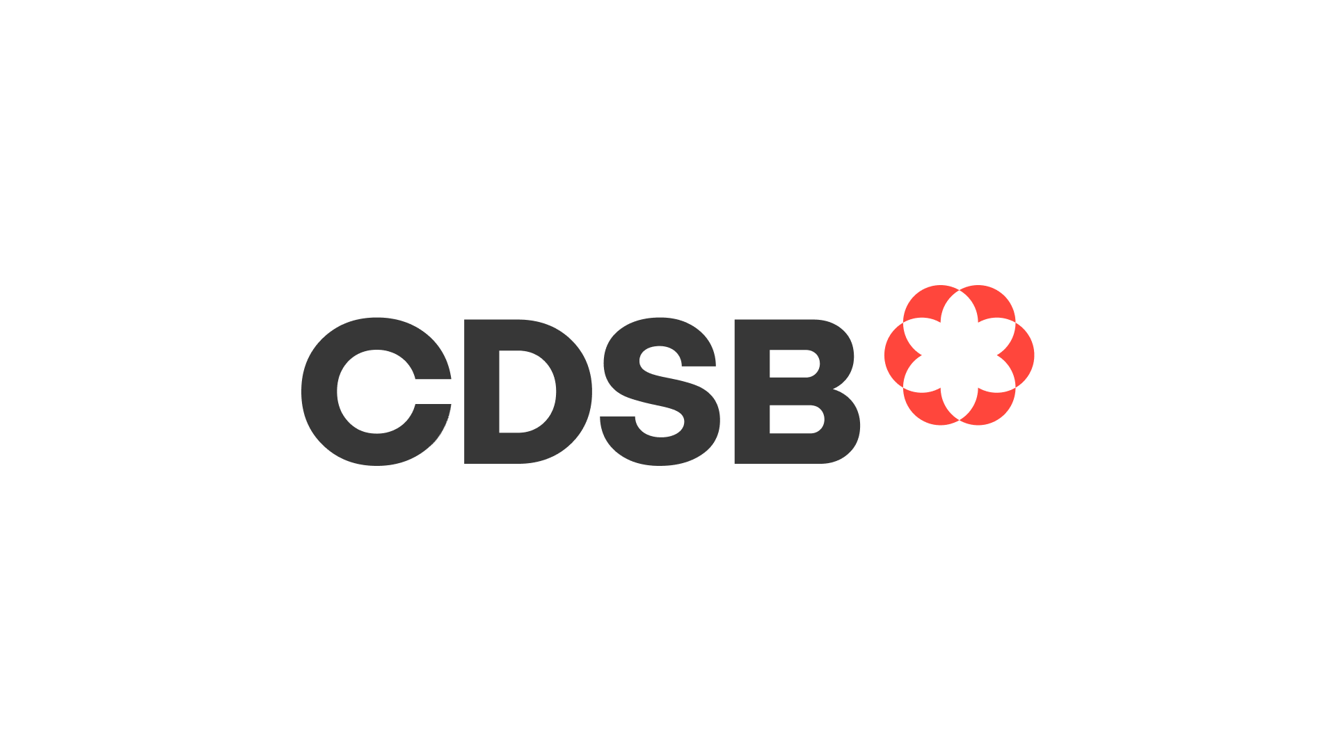 Timmins Care Logo of CDSB with black text and a red and white circular design element at the right end. Cochrane District Social Services Administration Board