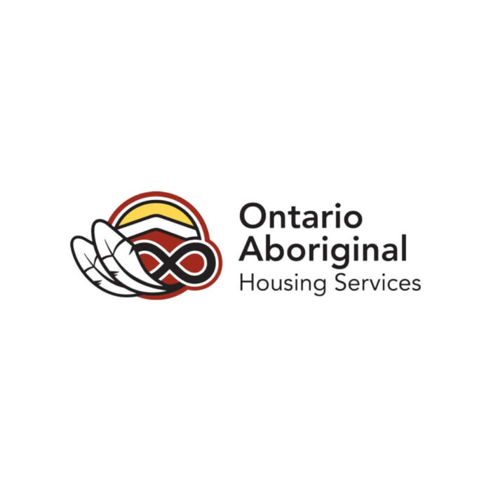 Timmins Care Logo of Ontario Aboriginal Housing Services featuring a stylized graphic and text, in partnership with the Cochrane District Social Services Administration Board. Cochrane District Social Services Administration Board