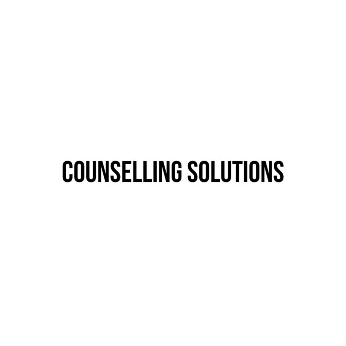 Timmins Care Text "counselling solutions" centered in an image with a plain white background. Cochrane District Social Services Administration Board