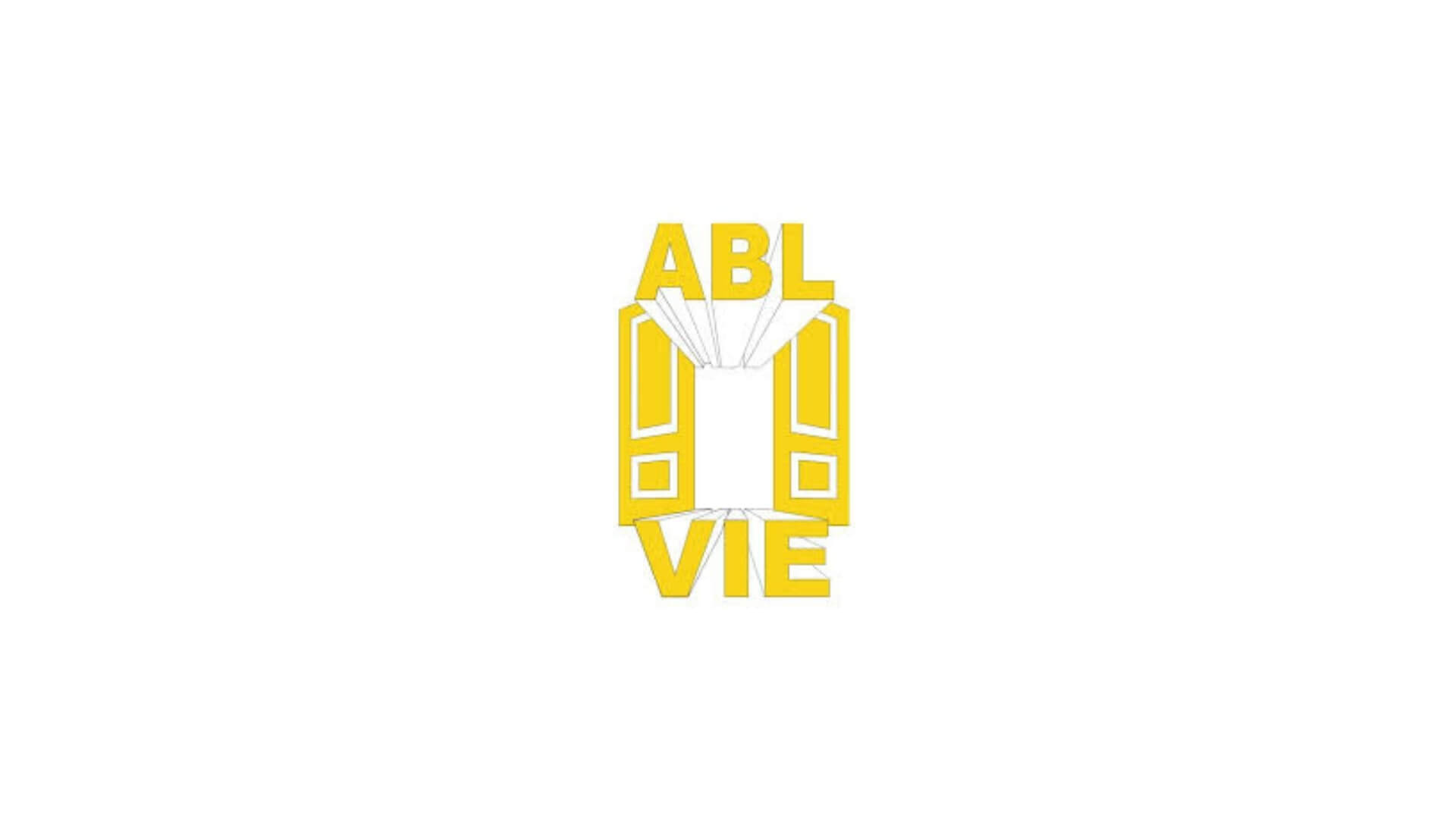 Timmins Care Yellow text forming the words "able" and "vie" arranged vertically around a graphic resembling an open book, all against a white background. Cochrane District Social Services Administration Board