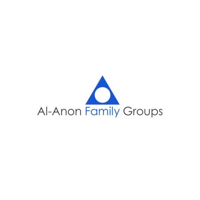 Timmins Care Logo of al-anon family groups featuring a blue triangle inside a circle on a white background, with the organization's name below it. Cochrane District Social Services Administration Board