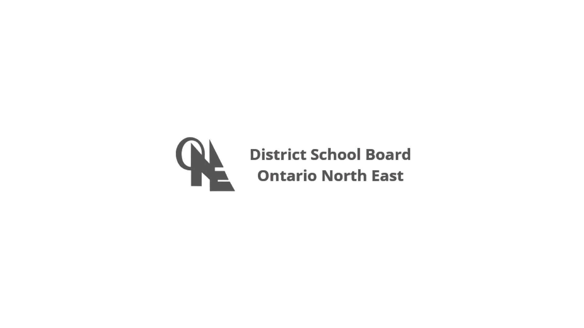 Timmins Care Logo of the district school board ontario north east featuring stylized letters on a white background. Cochrane District Social Services Administration Board