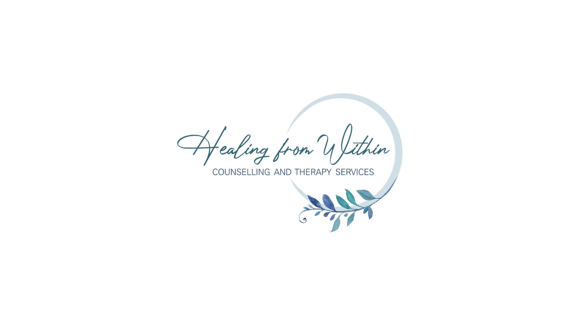 Timmins Care Logo of "healing from within," featuring a stylized circle with text and a botanical element, in a soothing blue and green color scheme. Cochrane District Social Services Administration Board