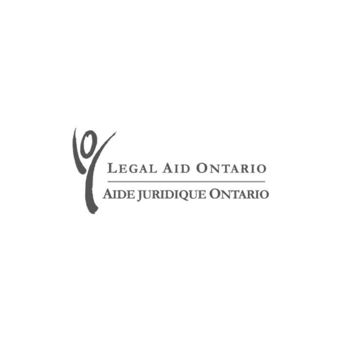 Timmins Care Logo of legal aid ontario featuring stylized scales of justice, with text "legal aid ontario" in english and "aide juridique ontario" in french. Cochrane District Social Services Administration Board