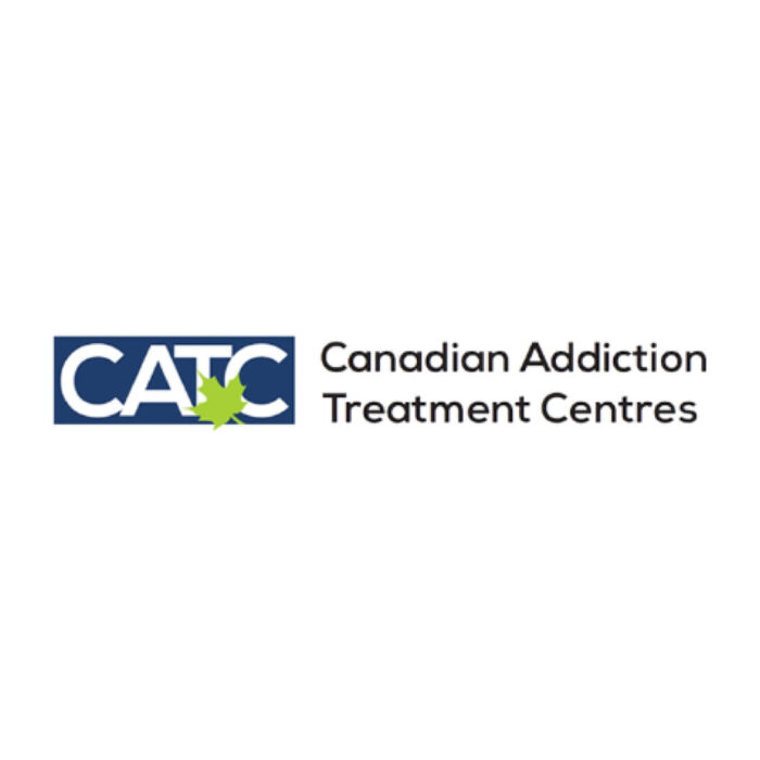 Timmins Care Logo of canadian addiction treatment centres featuring the abbreviation "catc" in blue letters next to a green leaf and the full name underneath. Cochrane District Social Services Administration Board