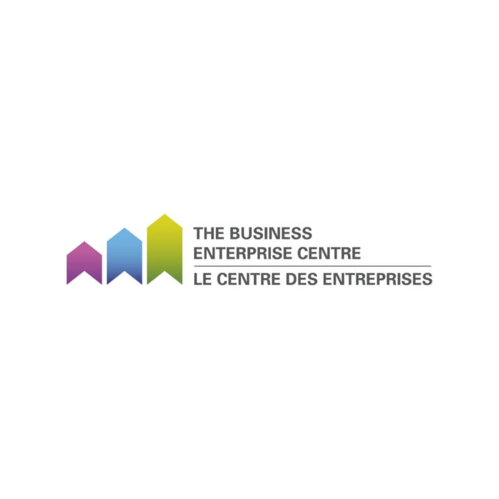 Timmins Care Logo of the business enterprise centre, featuring multicolored geometric shapes and bilingual text in english and french. Cochrane District Social Services Administration Board