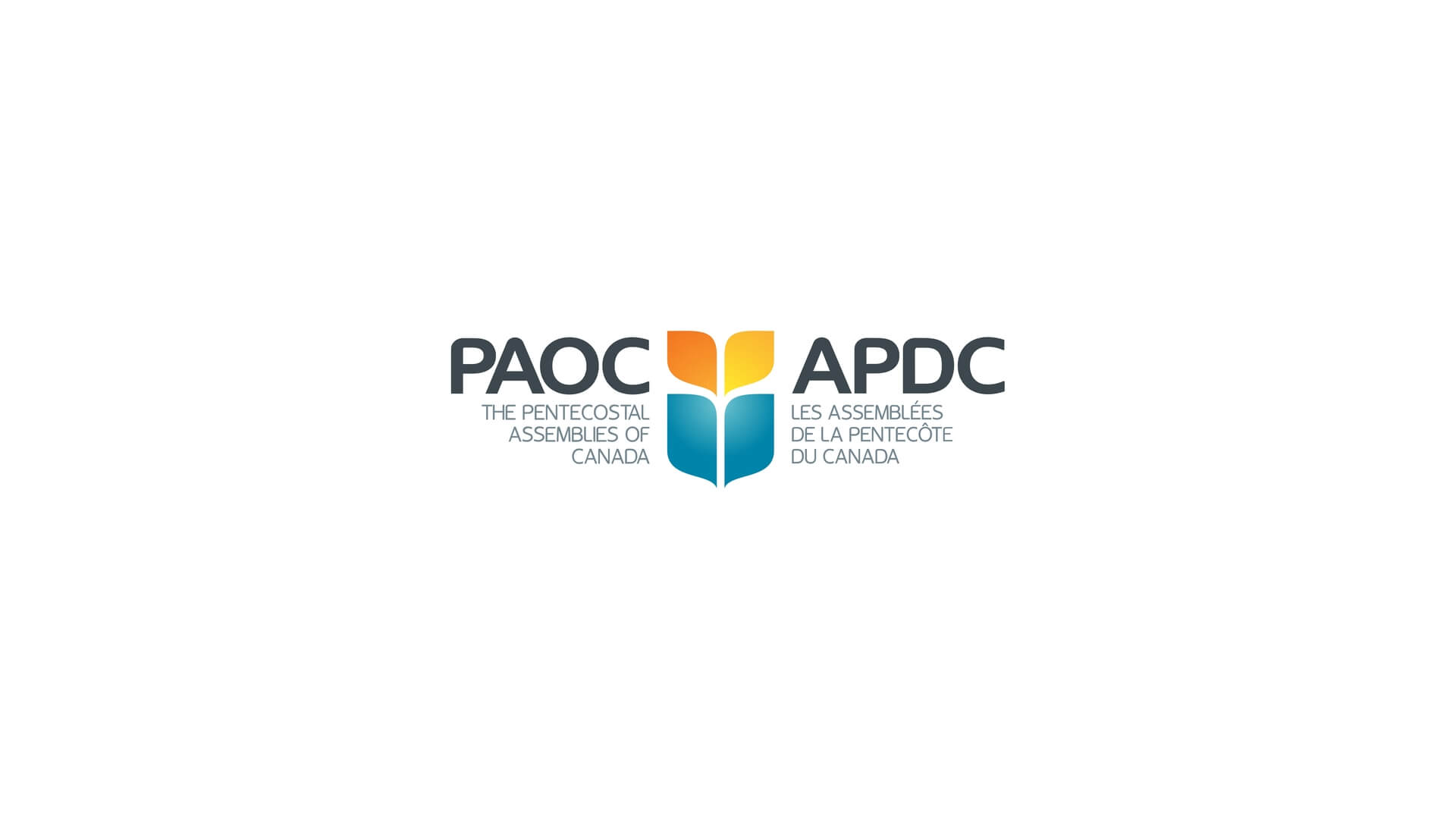Timmins Care Logo of the pentecostal assemblies of canada, featuring english and french text with a stylized flame design in orange and yellow. Cochrane District Social Services Administration Board