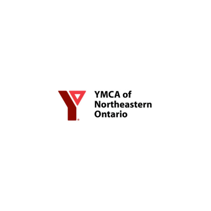 Timmins Care Logo of ymca of northeastern ontario featuring a red 'y' symbol next to the organization's name on a white background. Cochrane District Social Services Administration Board